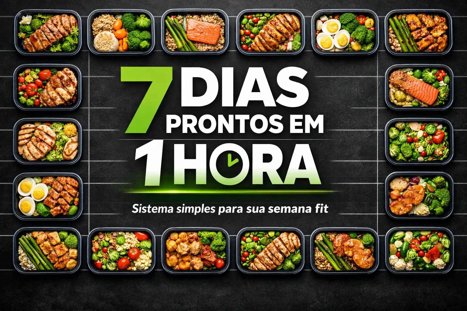 Alimentação saudável planejada em potes